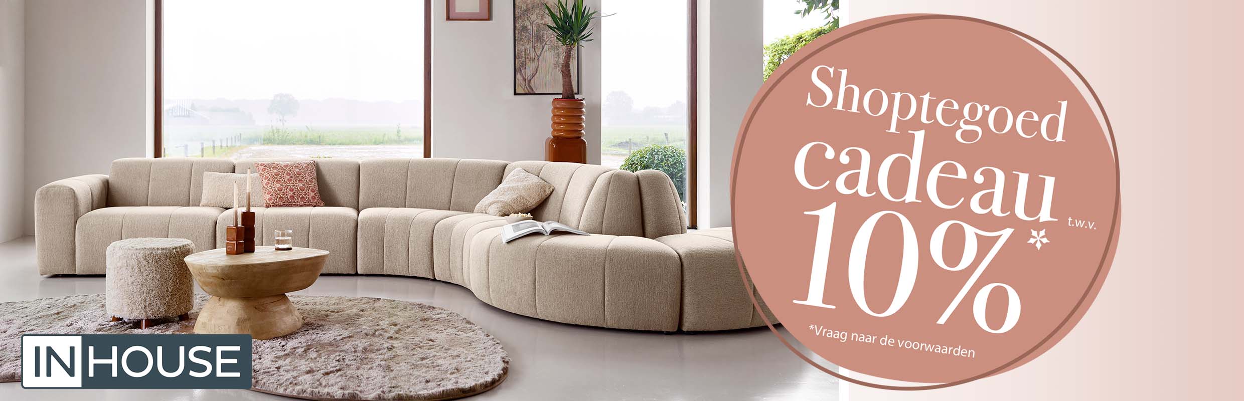 INHOUSE actie - shoptegoed cadeau
